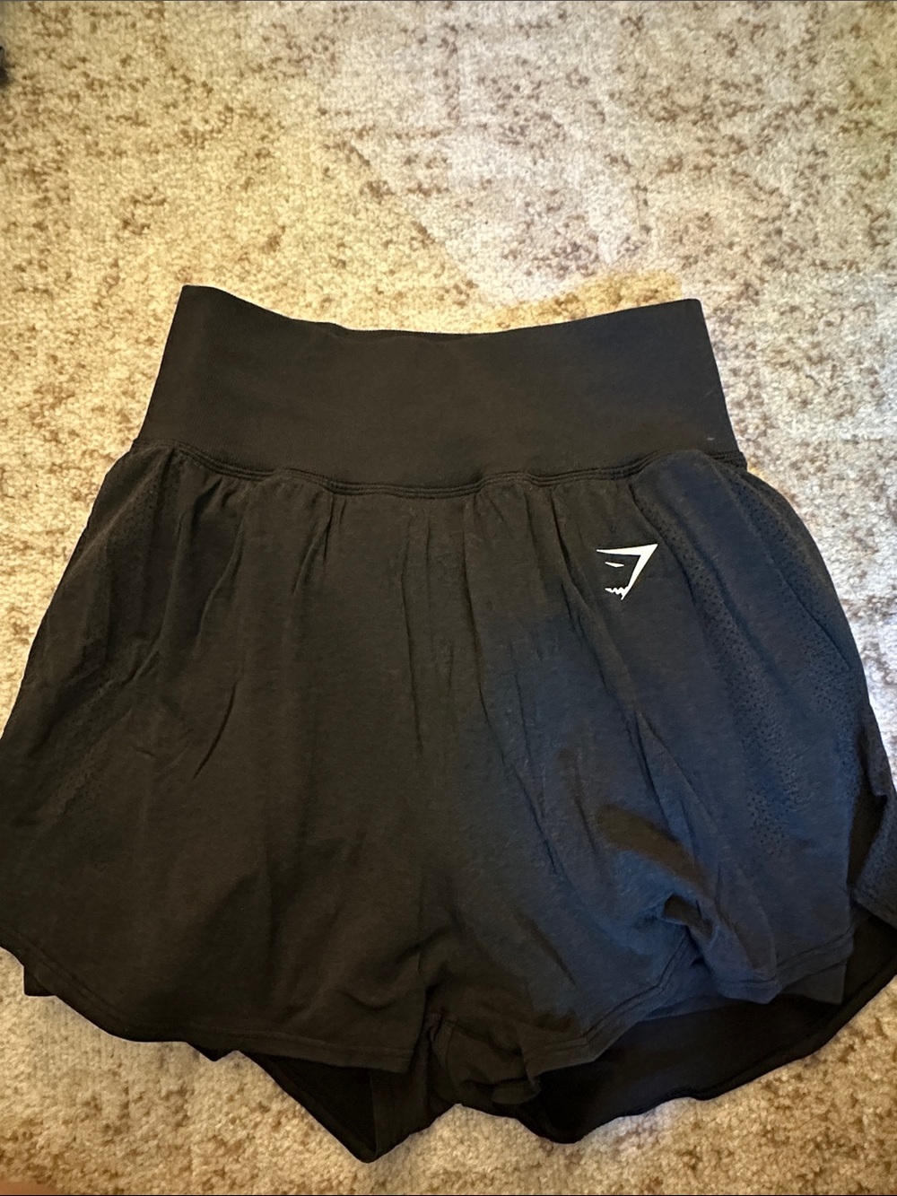 Gymshark Black High-Rise Women’s Athletic Shorts